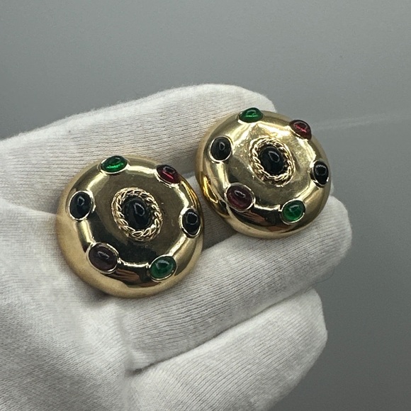 Vintage Ciner earrings clip on #121 - Picture 7 of 8